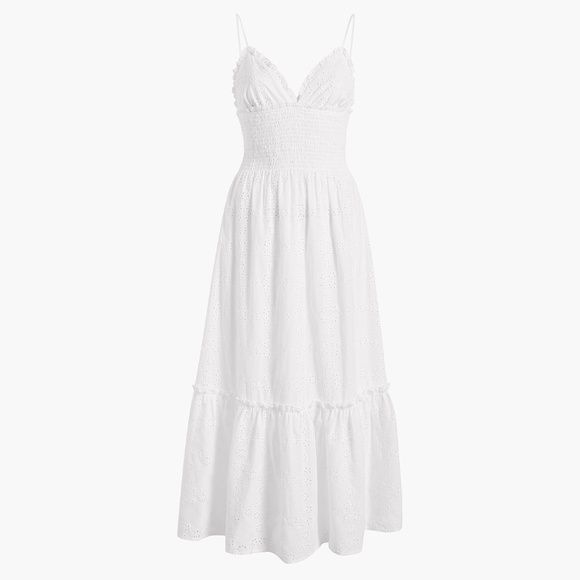 Hill House Home Dottie Nap Dress 100% Cotton White Eyelet NWT $195 - Picture 5 of 11